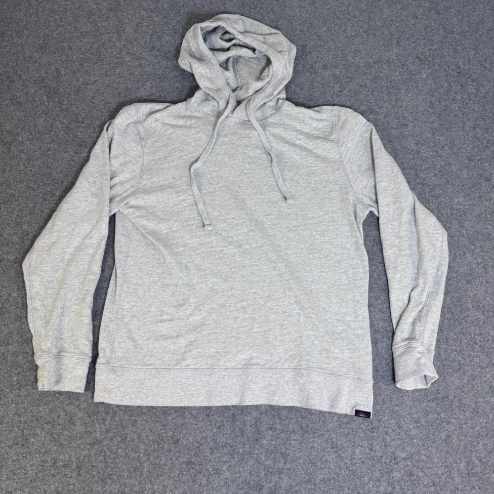 Faherty Sunwashed Organic Cotton Hoodie Mens Medium Gray Pullover Sweatshirt